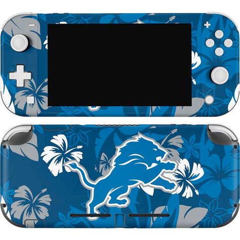 NFL Detroit Lions Tropical Print Nintendo Switch Lite Skin